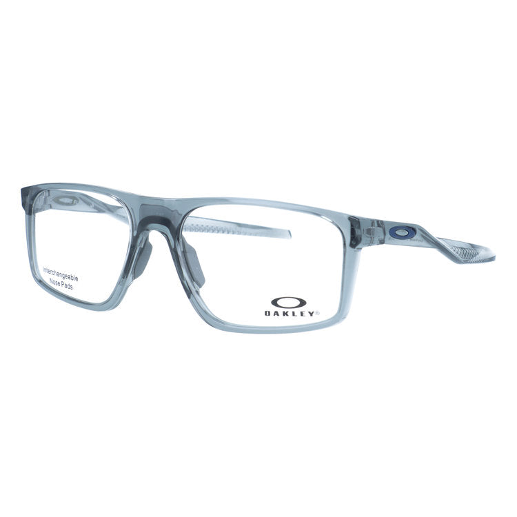 オークリー メガネフレーム バットフリップ 伊達メガネ ハイブリッジフィット（レギュラーフィット） OAKLEY BAT FLIP OX8183-0256 56サイズ スクエア型 交換用鼻パッド付き クリアフレーム ユニセックス メンズ レディース