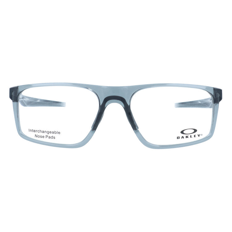オークリー メガネフレーム バットフリップ 伊達メガネ ハイブリッジフィット（レギュラーフィット） OAKLEY BAT FLIP OX8183-0256 56サイズ スクエア型 交換用鼻パッド付き クリアフレーム ユニセックス メンズ レディース
