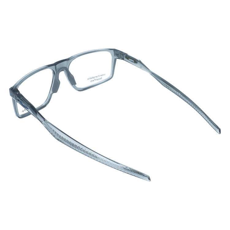 オークリー メガネフレーム バットフリップ 伊達メガネ ハイブリッジフィット（レギュラーフィット） OAKLEY BAT FLIP OX8183-0256 56サイズ スクエア型 交換用鼻パッド付き クリアフレーム ユニセックス メンズ レディース