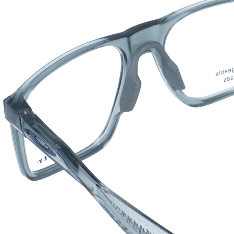オークリー メガネフレーム バットフリップ 伊達メガネ ハイブリッジフィット（レギュラーフィット） OAKLEY BAT FLIP OX8183-0256 56サイズ スクエア型 交換用鼻パッド付き クリアフレーム ユニセックス メンズ レディース