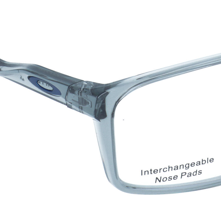 オークリー メガネフレーム バットフリップ 伊達メガネ ハイブリッジフィット（レギュラーフィット） OAKLEY BAT FLIP OX8183-0256 56サイズ スクエア型 交換用鼻パッド付き クリアフレーム ユニセックス メンズ レディース