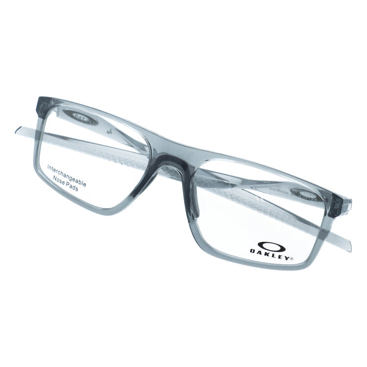 オークリー メガネフレーム バットフリップ 伊達メガネ ハイブリッジフィット（レギュラーフィット） OAKLEY BAT FLIP OX8183-0256 56サイズ スクエア型 交換用鼻パッド付き クリアフレーム ユニセックス メンズ レディース