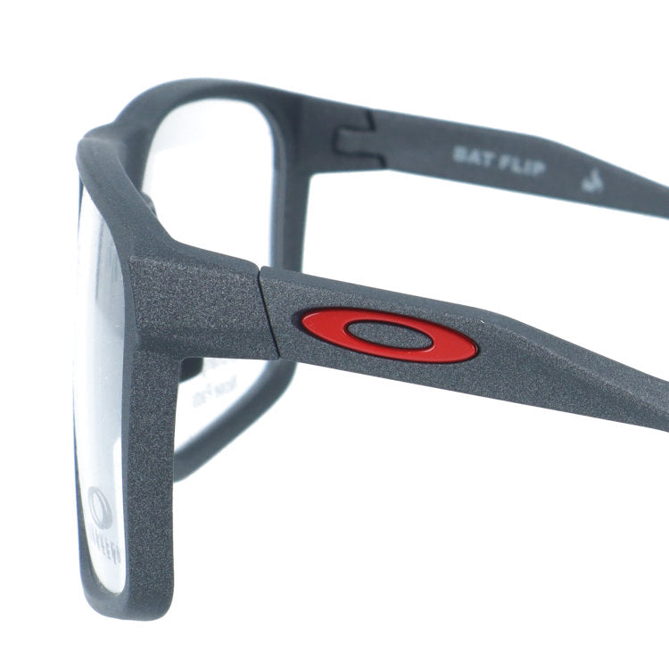 オークリー メガネフレーム バットフリップ 伊達メガネ ハイブリッジフィット（レギュラーフィット） OAKLEY BAT FLIP OX8183-0458 58サイズ スクエア型 交換用鼻パッド付き ユニセックス メンズ レディース