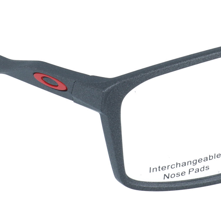 オークリー メガネフレーム バットフリップ 伊達メガネ ハイブリッジフィット（レギュラーフィット） OAKLEY BAT FLIP OX8183-0458 58サイズ スクエア型 交換用鼻パッド付き ユニセックス メンズ レディース