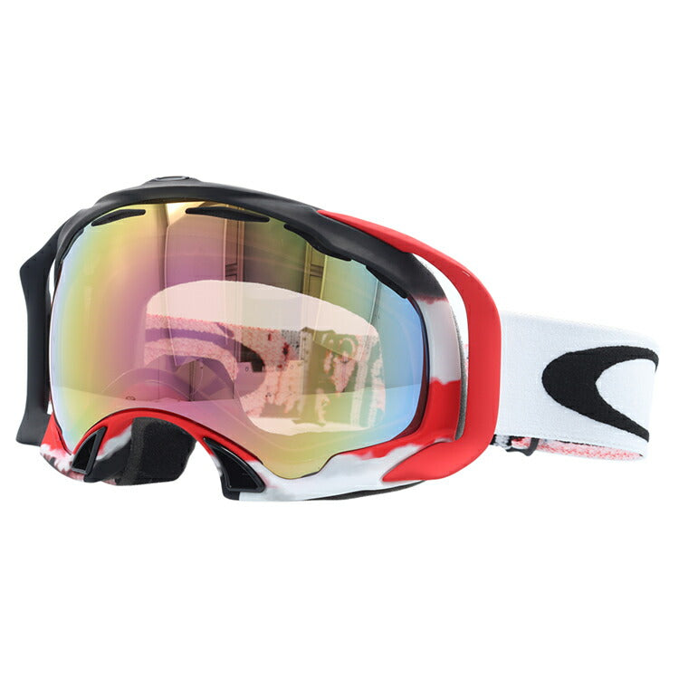 【訳あり】オークリー スノーゴーグル OAKLEY SPLICE スプライス アジアンフィット 59-278J ミラー 球面ダブルレンズ メンズ レディース 曇り止め スポーツ スノーボード スキー 紫外線 UVカット 雪 冬 ブランド ギフト プレゼント