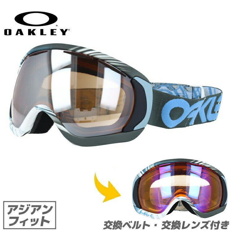 【訳あり】【眼鏡対応】オークリー ゴーグル キャノピー OAKLEY CANOPY 59-460J アジアンフィット ミラーレンズ メンズ レディース 男女兼用 スキーゴーグル スノーボード 【Black Iridium】 プレゼント
