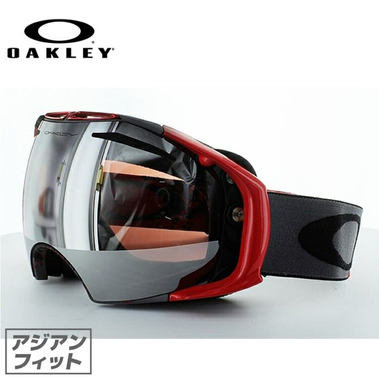 【訳あり】オークリー ゴーグル エアブレイク OAKLEY AIRBRAKE エアーブレイク 59-482J アジアンフィット ミラーレンズ メンズ レディース 男女兼用 シグネチャー スキーゴーグル スノーボード 【Black Rose Iridium】 プレゼント