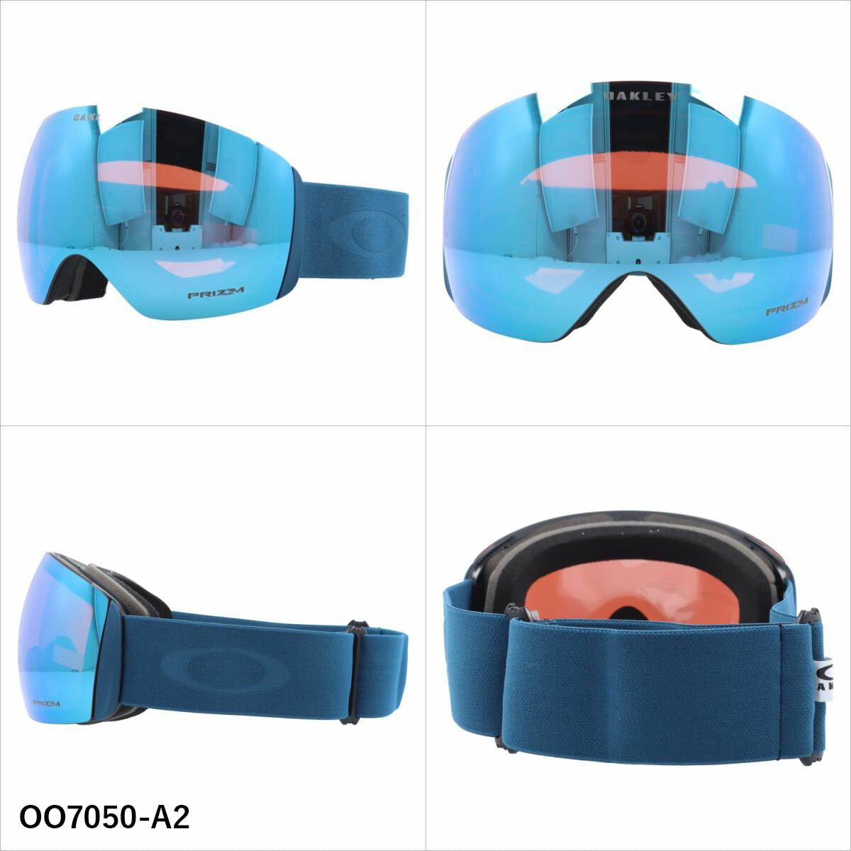 オークリー ゴーグル フライトデッキ XL プリズム ミラーレンズ レギュラーフィット（グローバルフィット）OAKLEY FLIGHT DECK XL（L） OO7050 全4カラー OO7050-58 OO7050-A2 OO7050-B6 OO7050-C5 球面レンズ 眼鏡対応 曇りにくい ユニセックス メンズ レディース