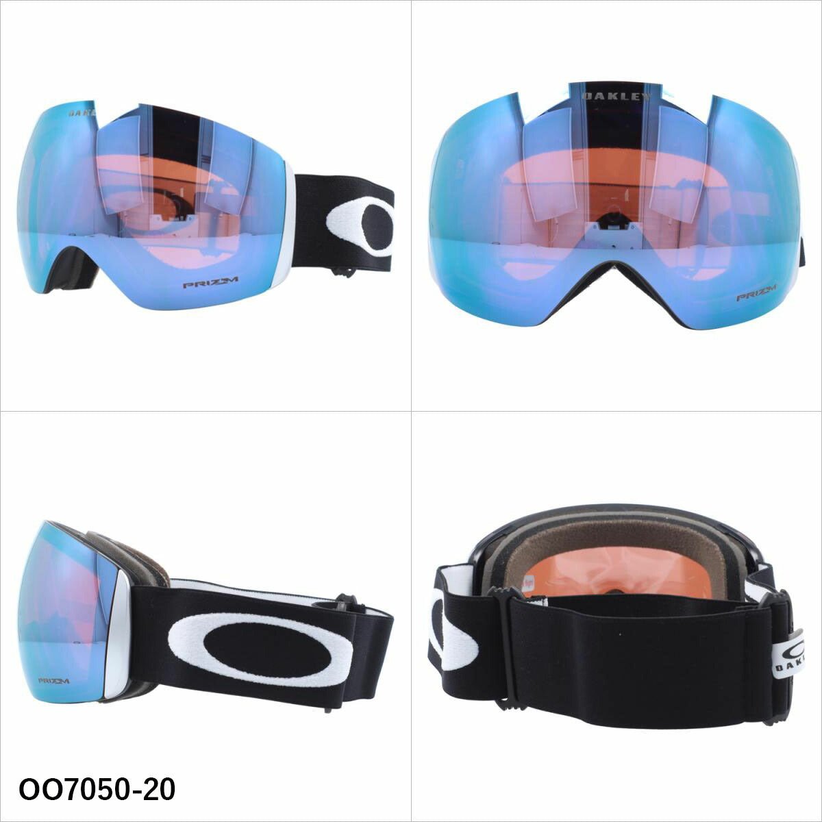 オークリー ゴーグル フライトデッキ XL プリズム ミラーレンズ レギュラーフィット（グローバルフィット）OAKLEY FLIGHT DECK XL（L） OO7050 全4カラー OO7050-20 OO7050-33 OO7050-83 OO7050-91 球面レンズ 眼鏡対応 曇りにくい ユニセックス メンズ レディース