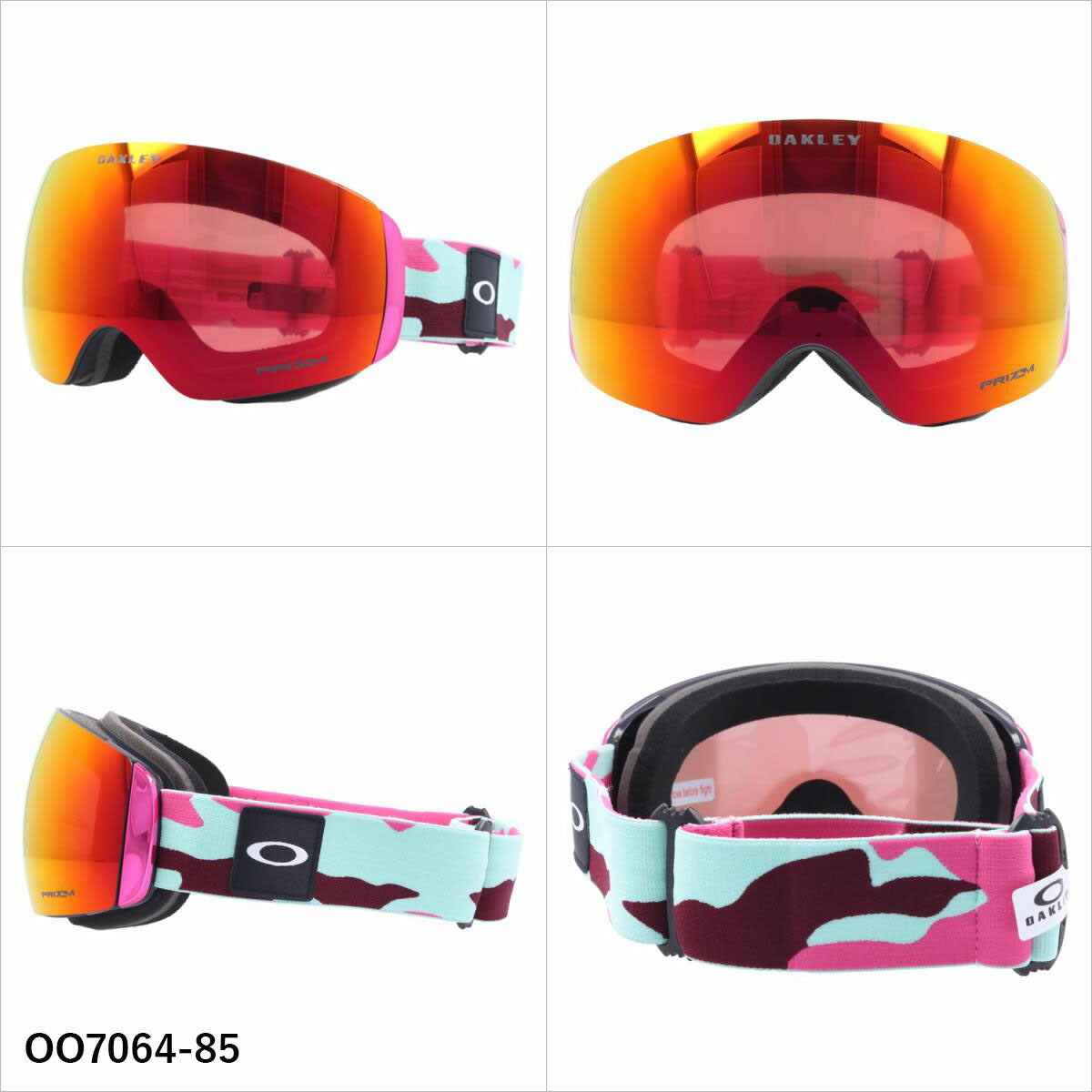 オークリー ゴーグル フライトデッキ XM プリズム ミラーレンズ レギュラーフィット OAKLEY FLIGHT DECK XM OO7064 全7カラー OO7064-85/OO7064-B3/OO7064-C0/OO7064-C1/OO7064-C2/OO7064-D0/OO7064-D3 球面レンズ 眼鏡対応 ユニセックス メンズ レディース
