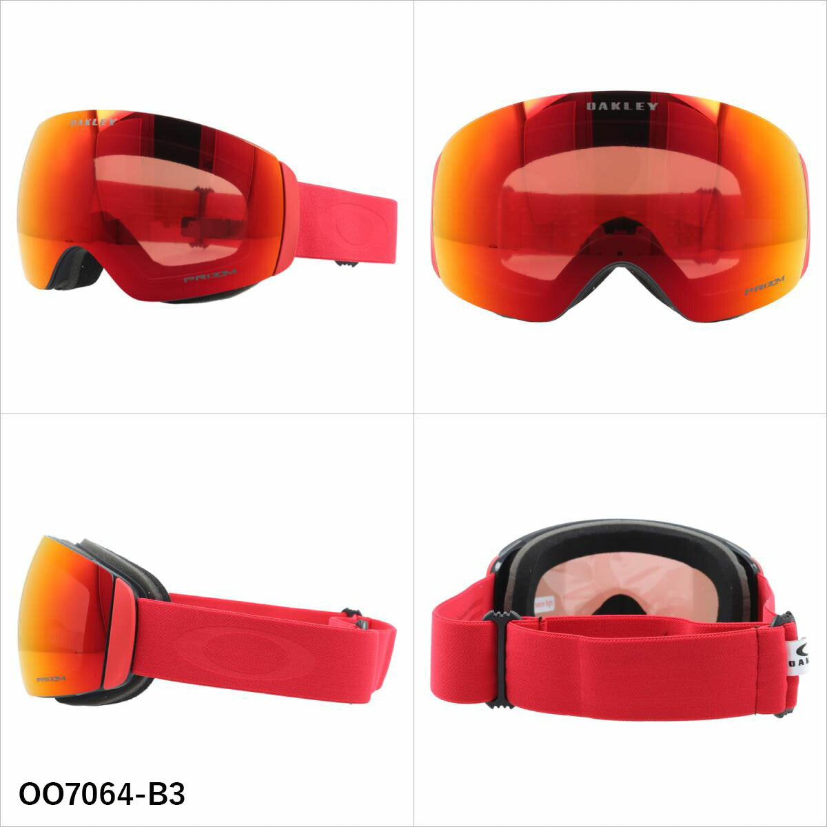 オークリー ゴーグル フライトデッキ XM プリズム ミラーレンズ レギュラーフィット OAKLEY FLIGHT DECK XM OO7064 全7カラー OO7064-85/OO7064-B3/OO7064-C0/OO7064-C1/OO7064-C2/OO7064-D0/OO7064-D3 球面レンズ 眼鏡対応 ユニセックス メンズ レディース