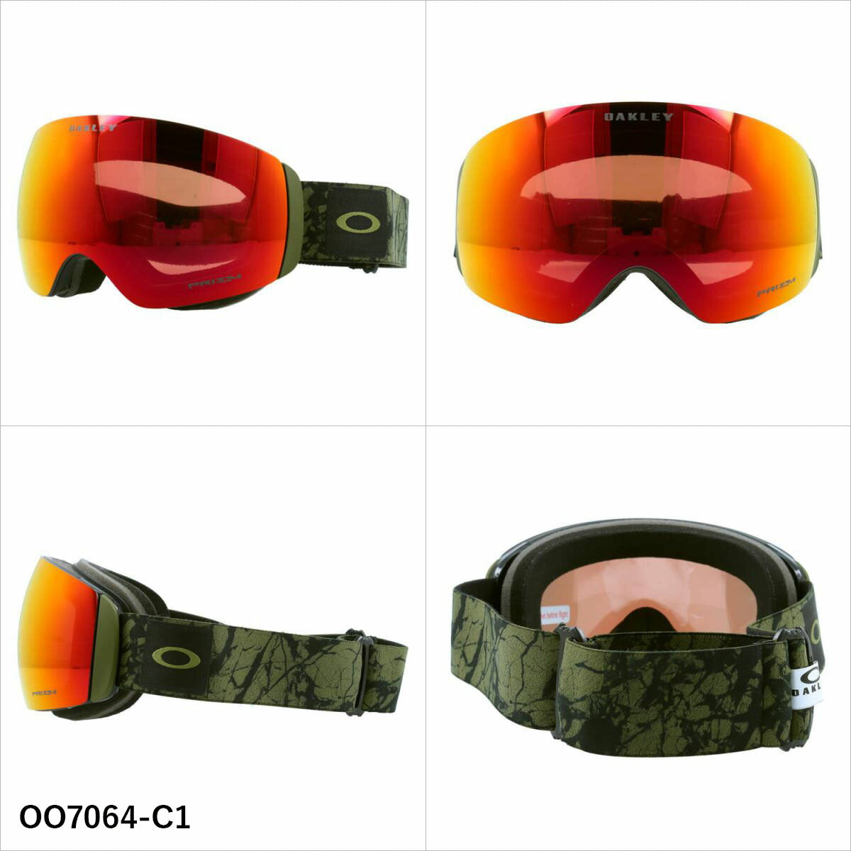 オークリー ゴーグル フライトデッキ XM プリズム ミラーレンズ レギュラーフィット OAKLEY FLIGHT DECK XM OO7064 全7カラー OO7064-85/OO7064-B3/OO7064-C0/OO7064-C1/OO7064-C2/OO7064-D0/OO7064-D3 球面レンズ 眼鏡対応 ユニセックス メンズ レディース