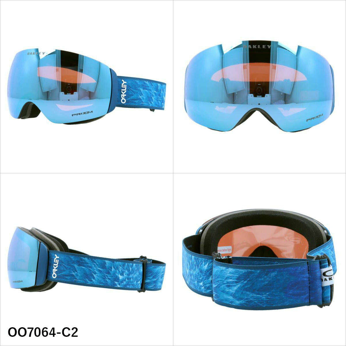 オークリー ゴーグル フライトデッキ XM プリズム ミラーレンズ レギュラーフィット OAKLEY FLIGHT DECK XM OO7064 全7カラー OO7064-85/OO7064-B3/OO7064-C0/OO7064-C1/OO7064-C2/OO7064-D0/OO7064-D3 球面レンズ 眼鏡対応 ユニセックス メンズ レディース