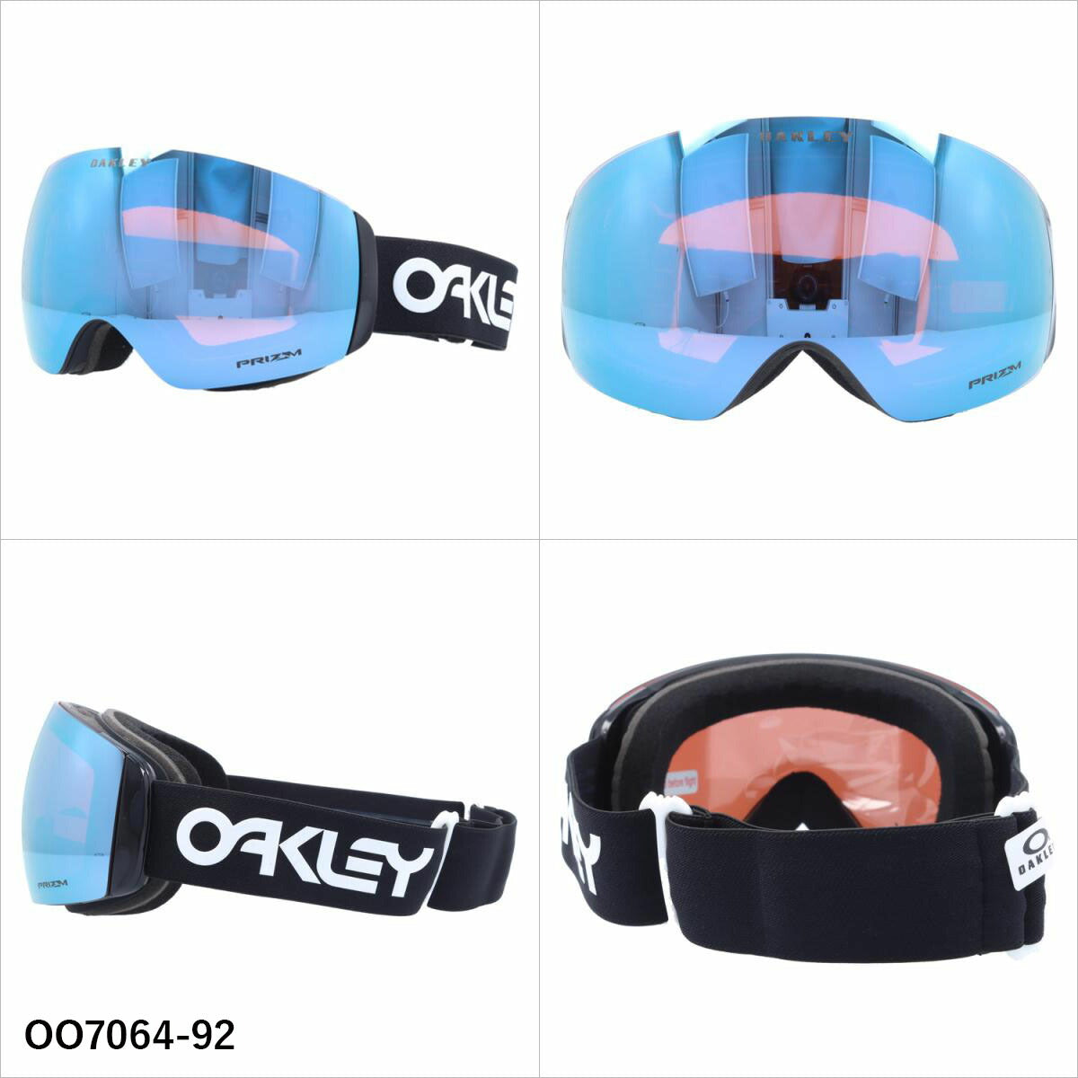 オークリー ゴーグル フライトデッキ XM プリズム ミラーレンズ レギュラーフィット（グローバルフィット） OAKLEY FLIGHT DECK XM OO7064 全5カラー OO7064-24/OO7064-83/OO7064-92/OO7064-98/OO7064-A0 球面レンズ 眼鏡対応 曇りにくい ユニセックス メンズ レディース