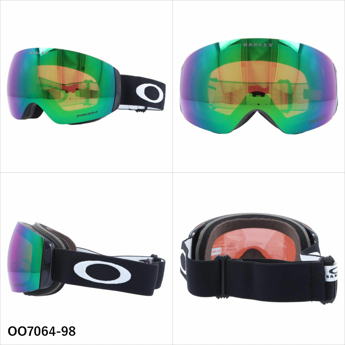 オークリー ゴーグル フライトデッキ XM プリズム ミラーレンズ レギュラーフィット（グローバルフィット） OAKLEY FLIGHT DECK XM OO7064 全5カラー OO7064-24/OO7064-83/OO7064-92/OO7064-98/OO7064-A0 球面レンズ 眼鏡対応 曇りにくい ユニセックス メンズ レディース