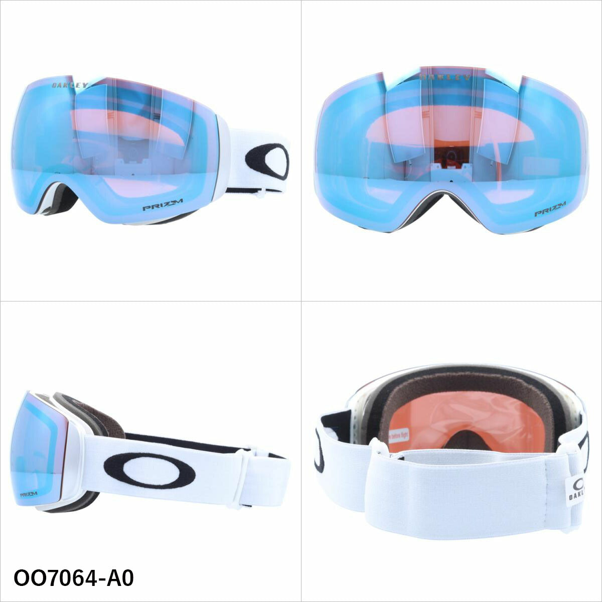 オークリー ゴーグル フライトデッキ XM プリズム ミラーレンズ レギュラーフィット（グローバルフィット） OAKLEY FLIGHT DECK XM OO7064 全5カラー OO7064-24/OO7064-83/OO7064-92/OO7064-98/OO7064-A0 球面レンズ 眼鏡対応 曇りにくい ユニセックス メンズ レディース