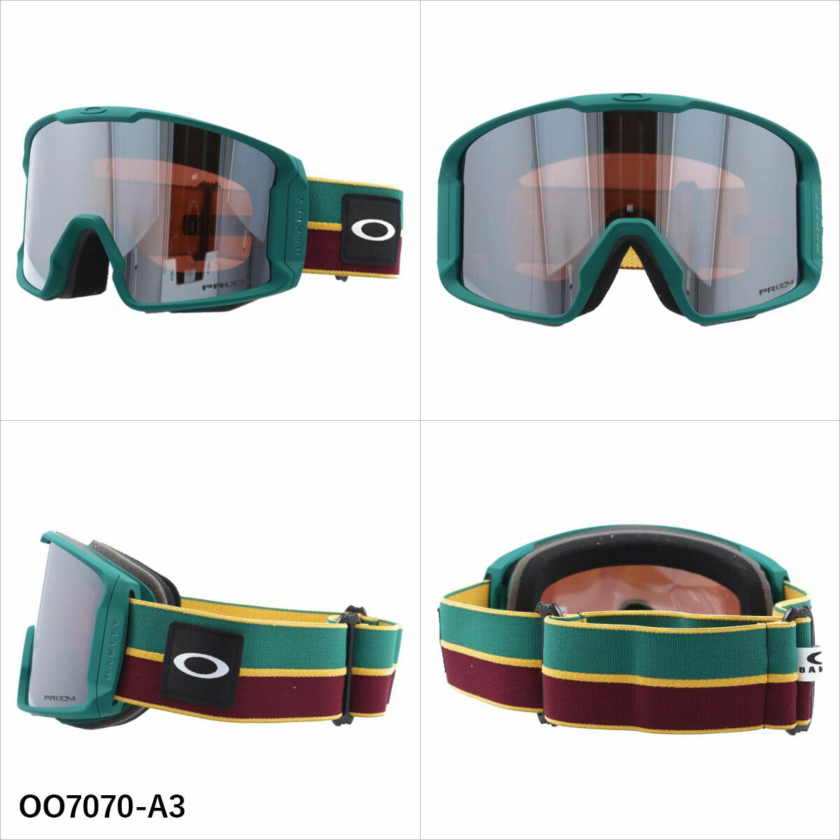 オークリー ゴーグル ラインマイナー XL プリズム ミラーレンズ レギュラーフィット（グローバルフィット） OAKLEY LINE MINER XL OO7070 全4カラー OO7070-96/OO7070-A0/OO7070-A3/OO7070-B2 平面レンズ 眼鏡対応 曇りにくい ユニセックス メンズ レディース