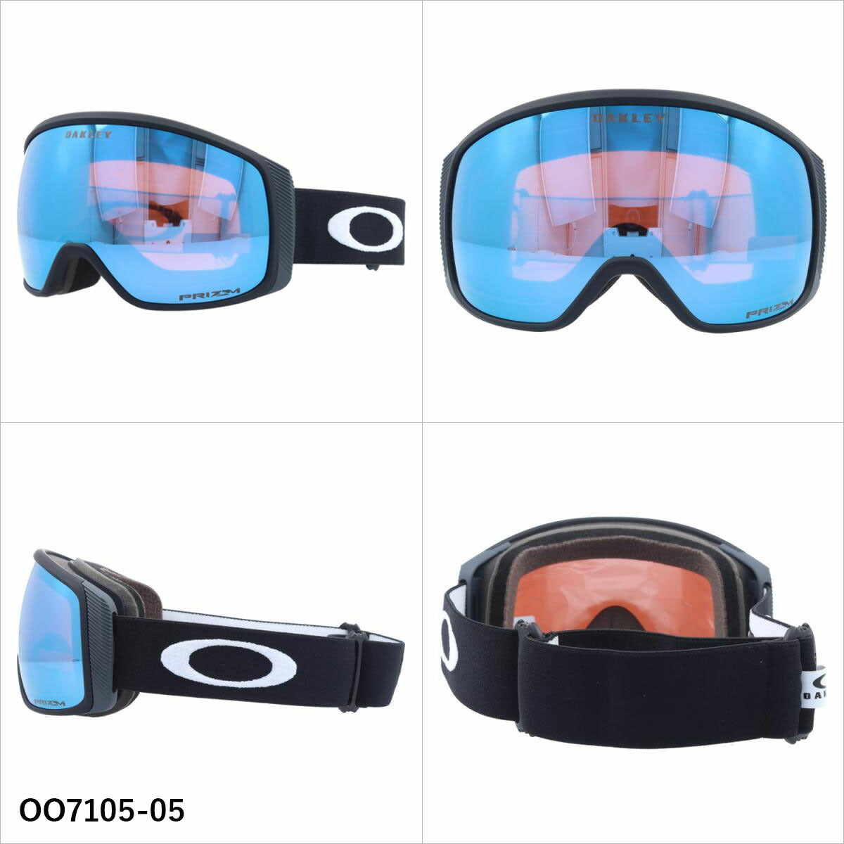 オークリー ゴーグル フライトトラッカー XM プリズム ミラーレンズ レギュラーフィット（グローバルフィット） OAKLEY FLIGHT TRACKER XM OO7105 全5カラー OO7105-05/OO7105-06/OO7105-07/OO7105-23/OO7105-27 球面レンズ 眼鏡対応 ユニセックス メンズ レディース