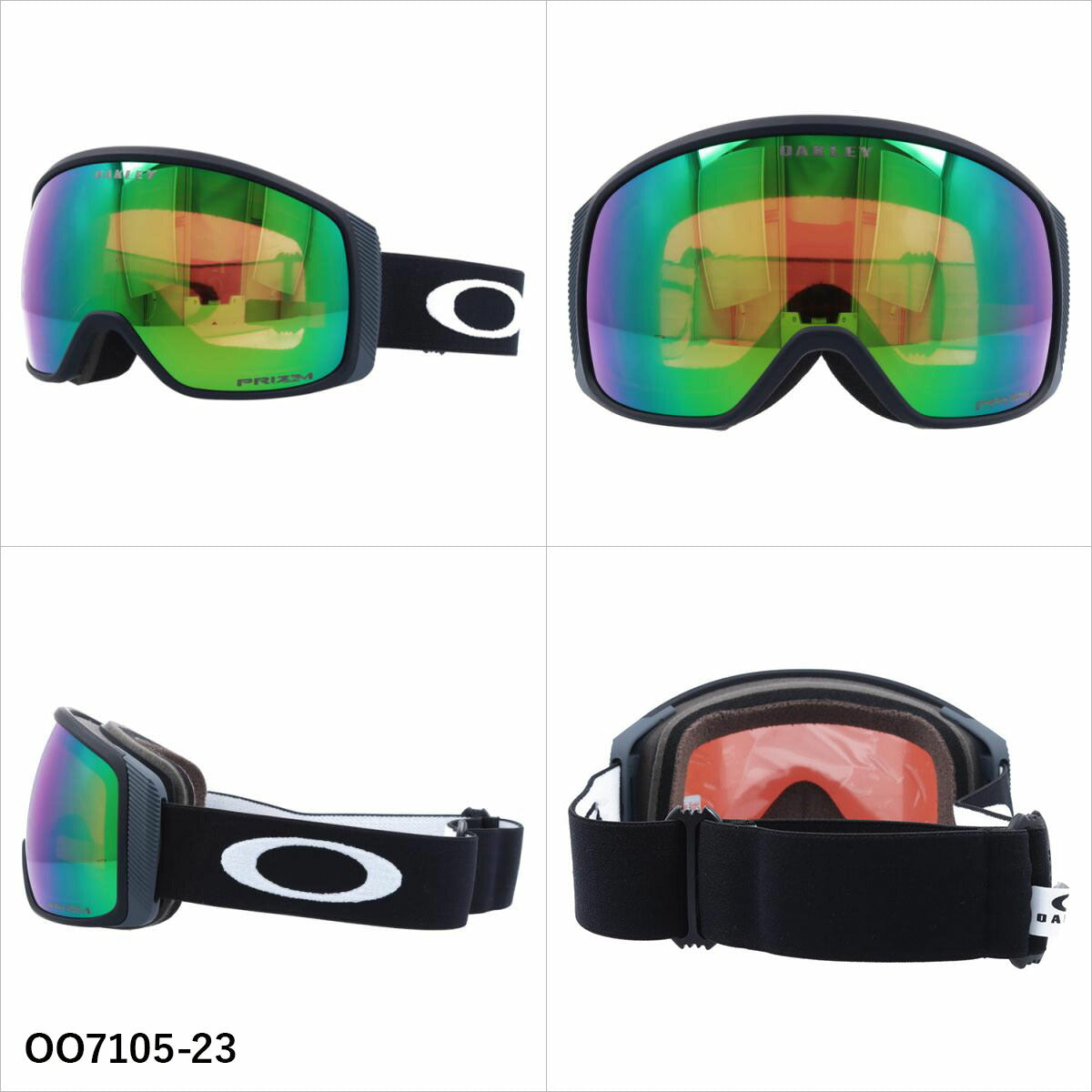 オークリー ゴーグル フライトトラッカー XM プリズム ミラーレンズ レギュラーフィット（グローバルフィット） OAKLEY FLIGHT TRACKER XM OO7105 全5カラー OO7105-05/OO7105-06/OO7105-07/OO7105-23/OO7105-27 球面レンズ 眼鏡対応 ユニセックス メンズ レディース