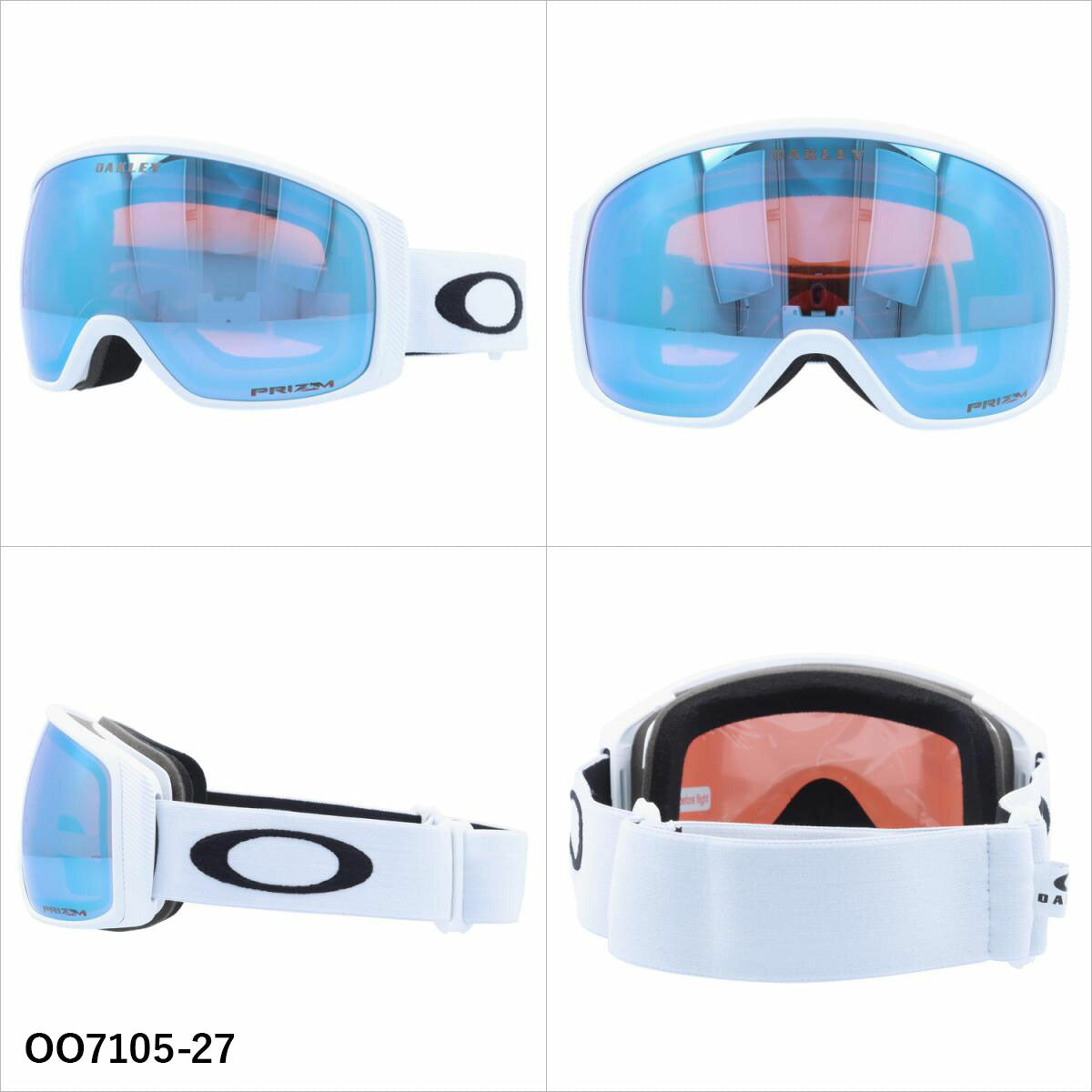 オークリー ゴーグル フライトトラッカー XM プリズム ミラーレンズ レギュラーフィット（グローバルフィット） OAKLEY FLIGHT TRACKER XM OO7105 全5カラー OO7105-05/OO7105-06/OO7105-07/OO7105-23/OO7105-27 球面レンズ 眼鏡対応 ユニセックス メンズ レディース