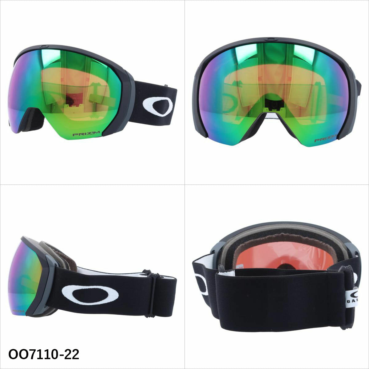 オークリー ゴーグル フライトパス XL プリズム ミラーレンズ レギュラーフィット（グローバルフィット） OAKLEY FLIGHT PATH XL OO7110 全6カラー OO7110-13/OO7110-22/OO7110-28/OO7110-48/OO7110-56/OO7110-57 球面レンズ 眼鏡対応 ユニセックス メンズ レディース
