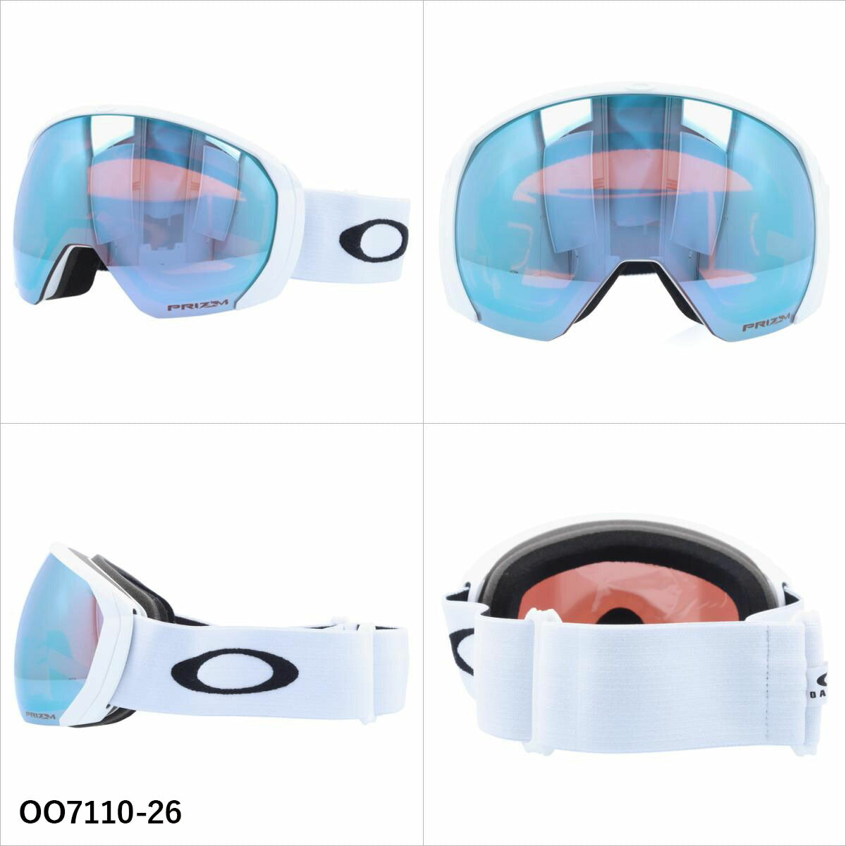 オークリー ゴーグル フライトパス XL プリズム ミラーレンズ レギュラーフィット（グローバルフィット） OAKLEY FLIGHT PATH XL OO7110 全5カラー OO7110-05/OO7110-26/OO7110-47/OO7110-55/OO7110-58 球面レンズ 眼鏡対応 曇りにくい ユニセックス メンズ レディース