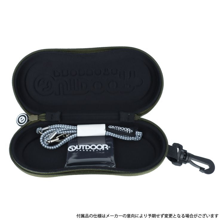 アウトドア メガネフレーム クリップオンサングラス 偏光レンズ アジアンフィット OUTDOOR 09-0006 52サイズ 全3カラー ウェリントン型 マグネット式でワンタッチ着脱 メンズライク ユニセックス メンズ レディース