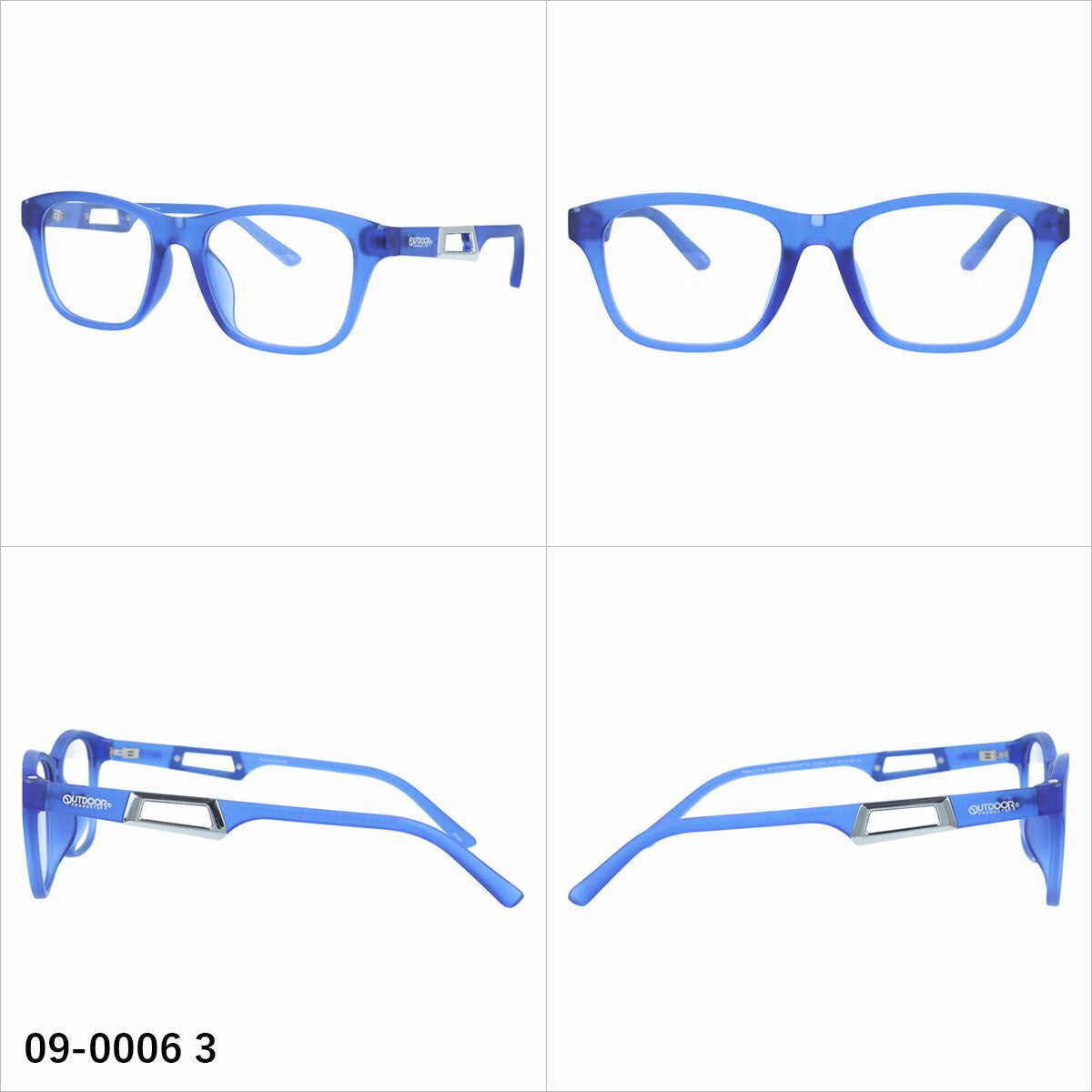 アウトドア メガネフレーム クリップオンサングラス 偏光レンズ アジアンフィット OUTDOOR 09-0006 52サイズ 全3カラー ウェリントン型 マグネット式でワンタッチ着脱 メンズライク ユニセックス メンズ レディース