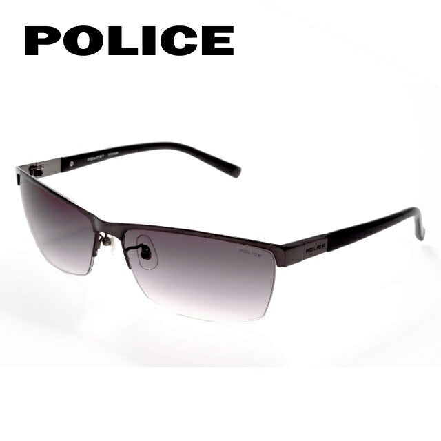 【国内正規品】ポリス サングラス POLICE S8802J 568N ガンメタル/スモークグラデーション アジアンフィット メンズ UVカット ラッピング無料