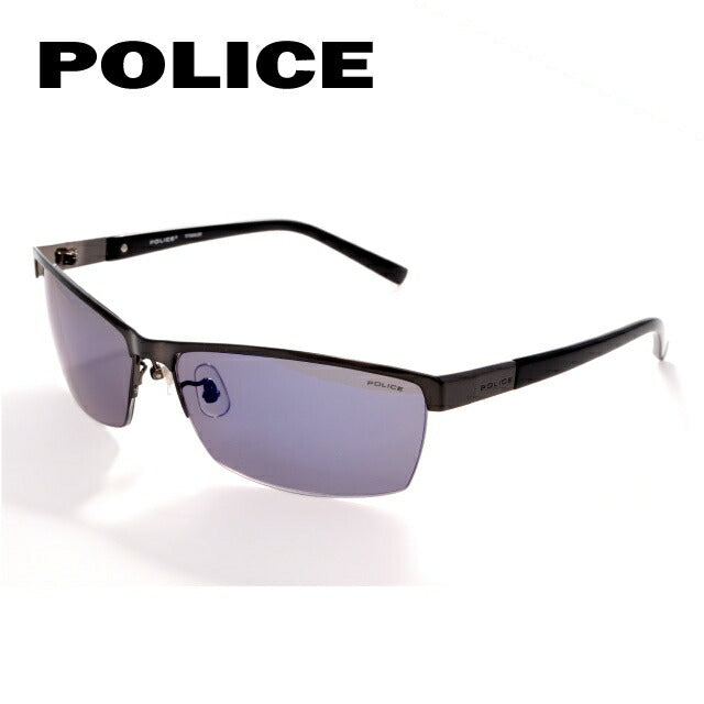 【国内正規品】ポリス サングラス POLICE S8802J K10B ガンメタル/ブルーミラー アジアンフィット メンズ UVカット ラッピング無料