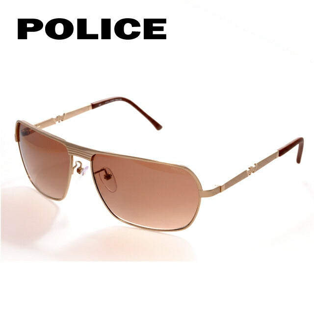 【訳あり】ポリス サングラス POLICE S8745M 349X ゴールド/ブラウン イタリア製 メンズ UVカット ラッピング無料