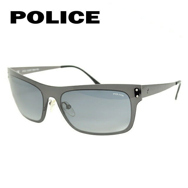 ポリス サングラス POLICE S8448 0568 クリアブラック/ガンメタル/グレーグラデーション イタリア製 メンズ UVカット ラッピング無料