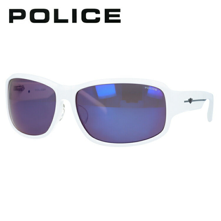 【訳あり】ポリス サングラス POLICE S1934J 4AOB 61 ホワイト アジアンフィット メンズ UVカット スクエア型 UVカット ラッピング無料