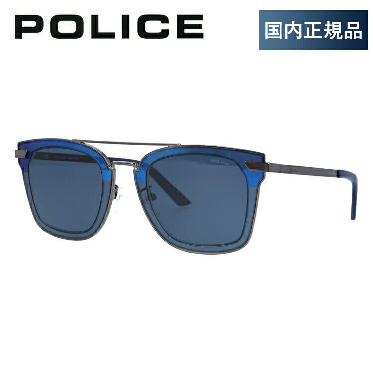 【国内正規品】ポリス サングラス POLICE SPL348M 0568 49サイズ HALO1 メンズ ウェリントン型 UVカット ラッピング無料