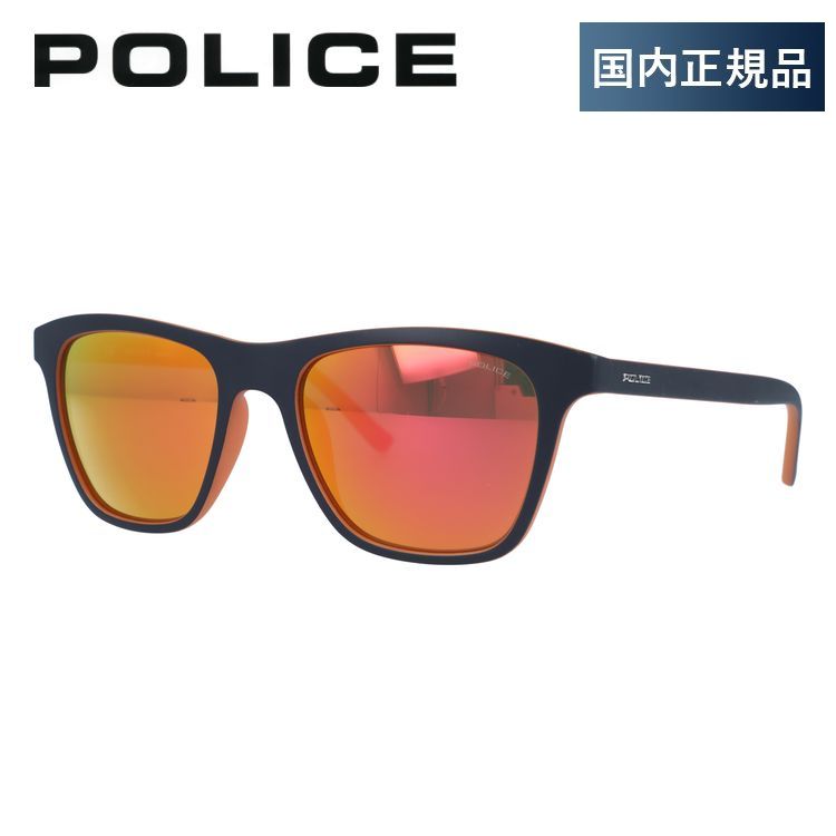 【国内正規品】ポリス サングラス ミラーレンズ レギュラーフィット POLICE HOT 1 S1936M 6HYC 53サイズ ウェリントン ユニセックス メンズ レディース イタリア製