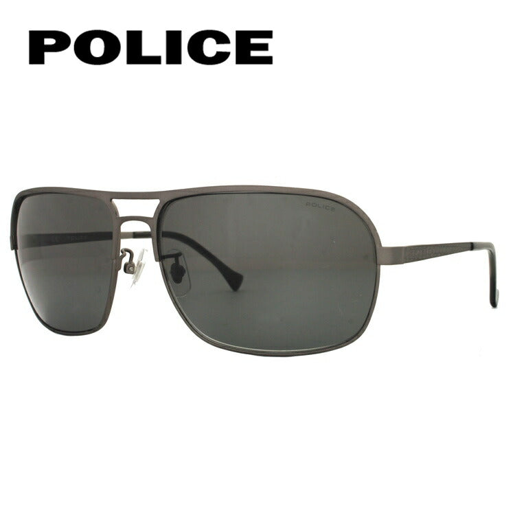 【訳あり】ポリス サングラス POLICE SPL147I 0627 63サイズ スクエア メンズ UVカット ラッピング無料
