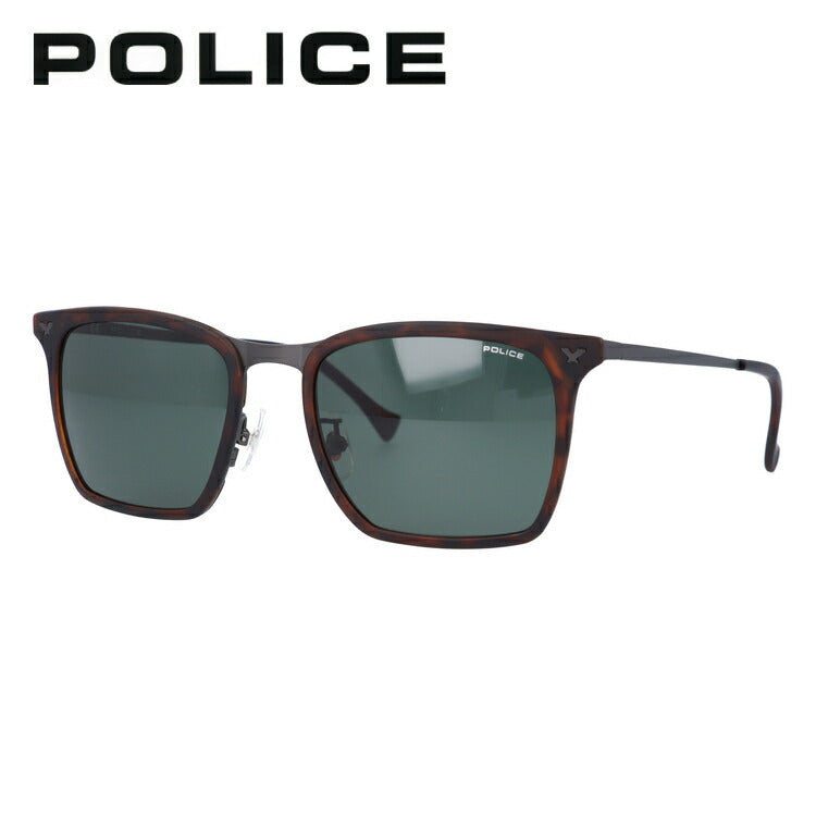 【訳あり】【国内正規品】ポリス サングラス POLICE SPL154I 0Z40 53サイズ スクエア メンズ UVカット ラッピング無料
