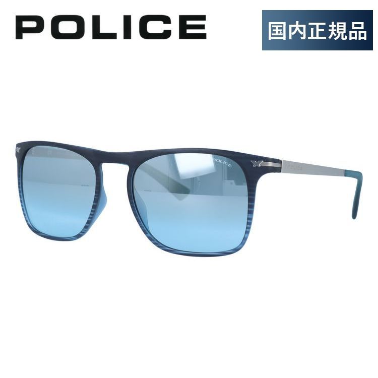 【国内正規品】ポリス サングラス ルックバック2 ミラーレンズ レギュラーフィット POLICE LOOK BACK2 S1956M G32M 54サイズ ウェリントン ユニセックス メンズ レディース