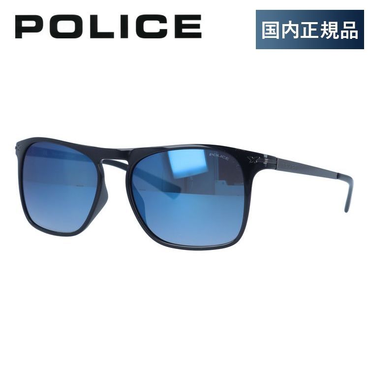 【国内正規品】ポリス サングラス ルックバック2 ミラーレンズ レギュラーフィット POLICE LOOK BACK2 S1956M Z42B 54サイズ ウェリントン ユニセックス メンズ レディース