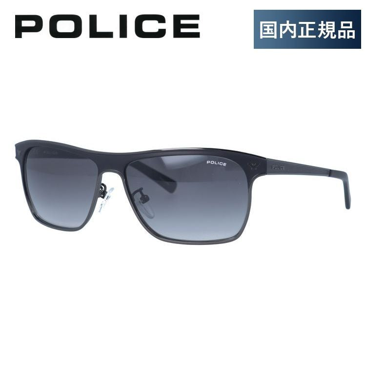 【国内正規品】ポリス サングラス POLICE HISTORY 1 S8948M 0K56 58サイズ スクエア ユニセックス メンズ レディース イタリア製