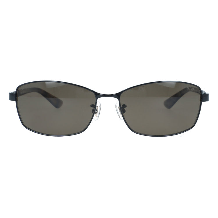 ポリス サングラス 偏光サングラス アジアンフィット（フルフィット） 調整可能ノーズパッド（クリングス） POLICE SPLQ04J 530P 60サイズ スクエア型 ポラライズド 反射光を抑えて眩しさ軽減 くっきりコントラスト ユニセックス メンズ レディース