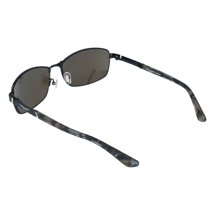 ポリス サングラス 偏光サングラス アジアンフィット（フルフィット） 調整可能ノーズパッド（クリングス） POLICE SPLQ04J 530P 60サイズ スクエア型 ポラライズド 反射光を抑えて眩しさ軽減 くっきりコントラスト ユニセックス メンズ レディース