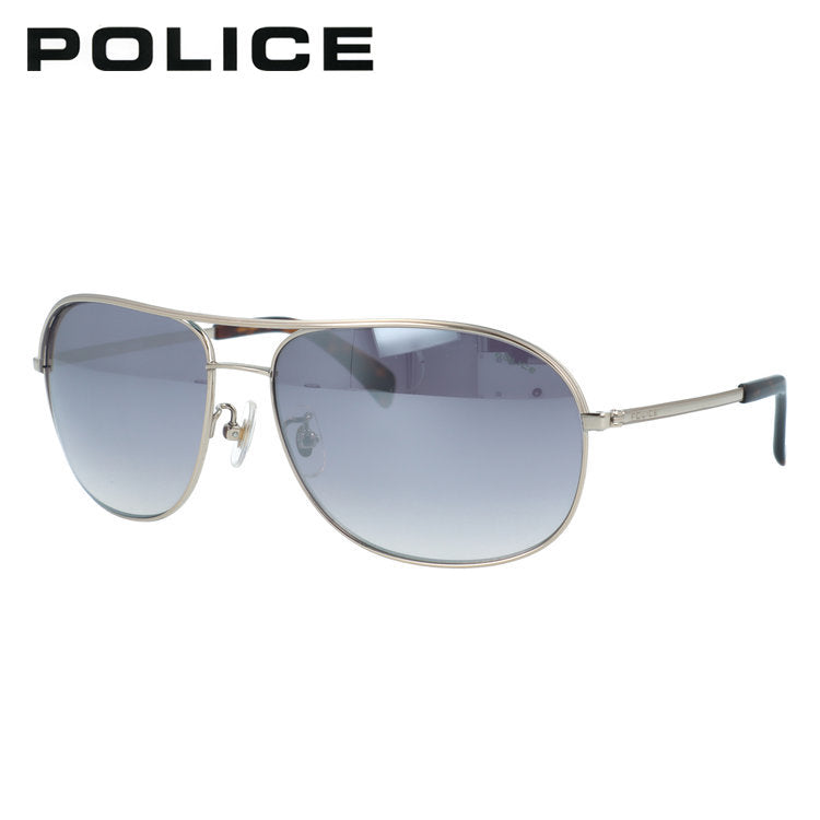 訳あり ポリス サングラス POLICE SPL026J 200 62サイズ ウェリントン型 チタンフレームで肌に優しい アウトレット品 べっ甲柄 ダブルブリッジ ユニセックス メンズ レディース
