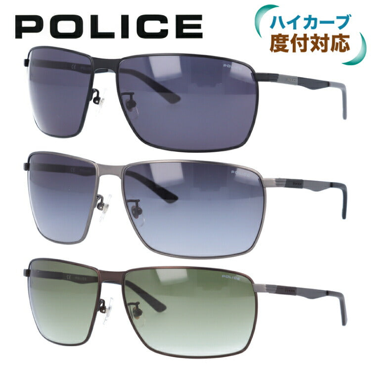 【訳あり】ポリス POLICE サングラス SPL345I 全3カラー 64サイズ COURT2 メンズ UVカット ［ハイカーブレンズ対応/タウン］ 【海外正規品】 ラッピング無料