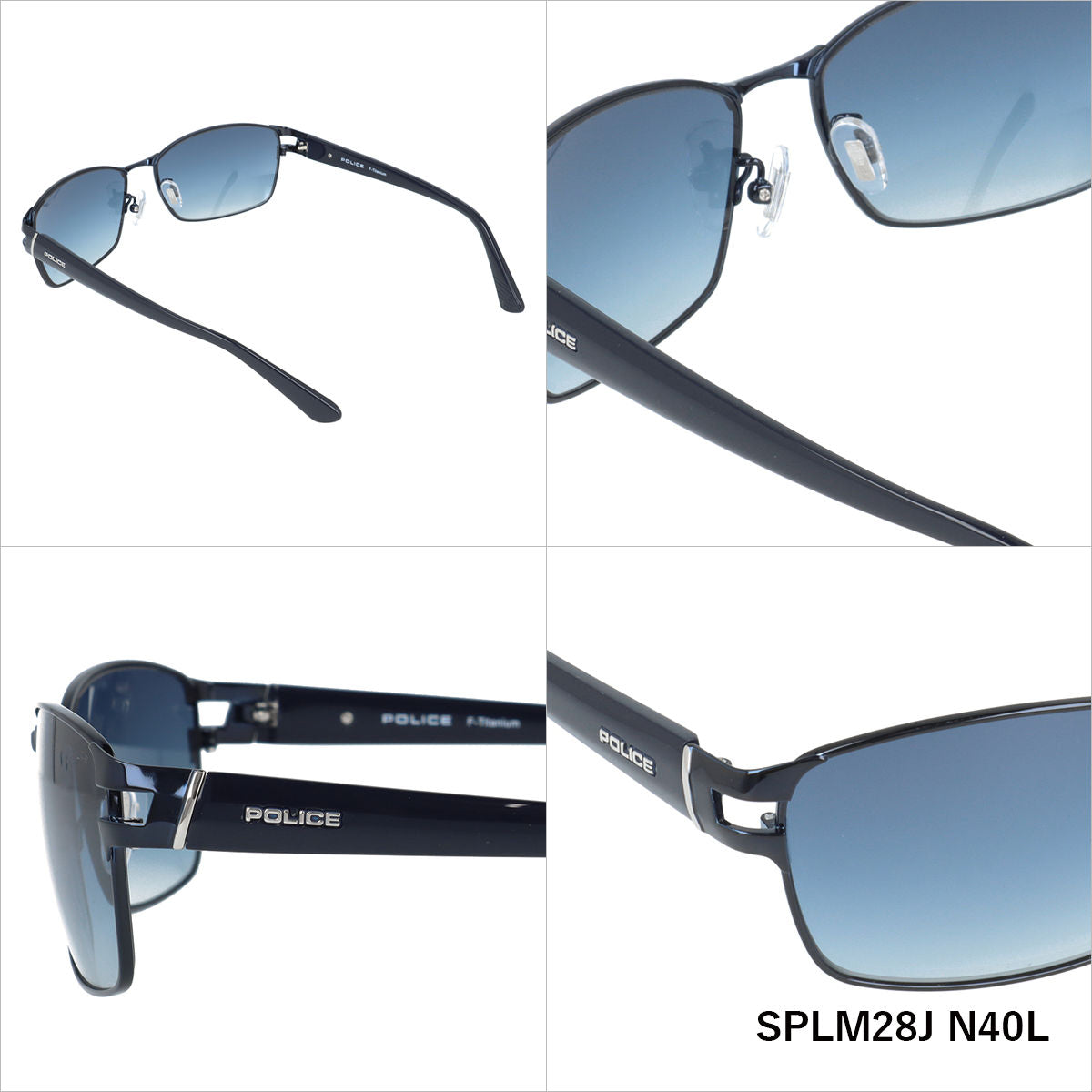 【訳あり】【国内正規品】ポリス サングラス ドライバー ミラーレンズ アジアンフィット POLICE DRIVER SPLM28J 59サイズ スクエア型 ユニセックス メンズ レディース