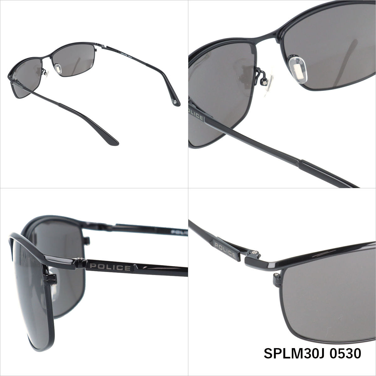 【訳あり】【国内正規品】ポリス サングラス ボルテージ ミラーレンズ アジアンフィット POLICE VOLTAGE SPLM30J 60サイズ スクエア型 ユニセックス メンズ レディース