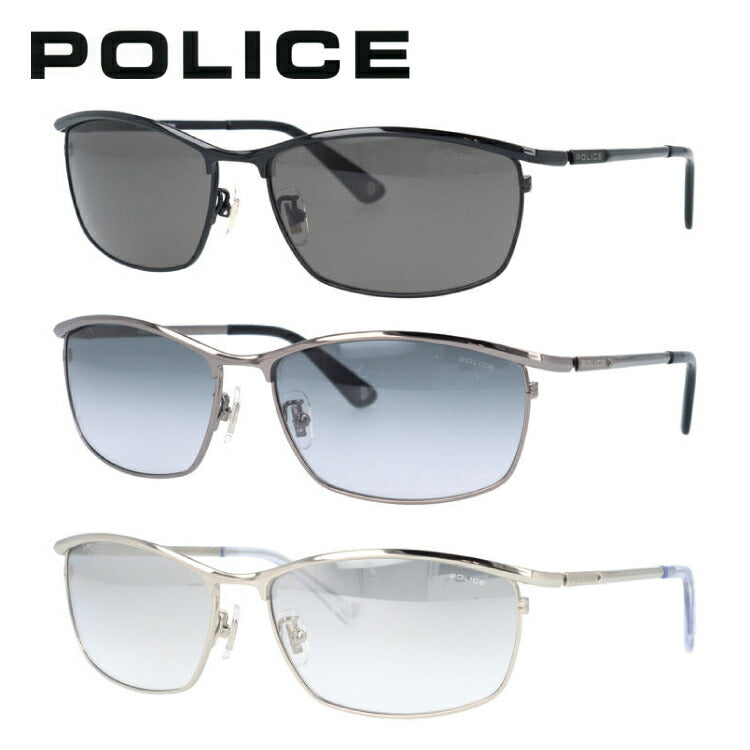 【訳あり】【国内正規品】ポリス サングラス ボルテージ ミラーレンズ アジアンフィット POLICE VOLTAGE SPLM30J 60サイズ スクエア型 ユニセックス メンズ レディース