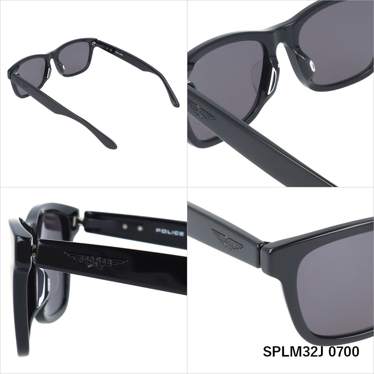 【国内正規品】ポリス サングラス オリジンズ アジアンフィット POLICE ORIGINS SPLM32J 54サイズ ウェリントン型 ユニセックス メンズ レディース βチタン製板バネ丁番