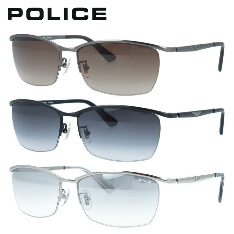 ポリス サングラス アジアンフィット（フルフィット） 調整可能ノーズパッド（クリングス） POLICE SPLQ05J 59サイズ 全3カラー スクエア型 ユニセックス メンズ レディース