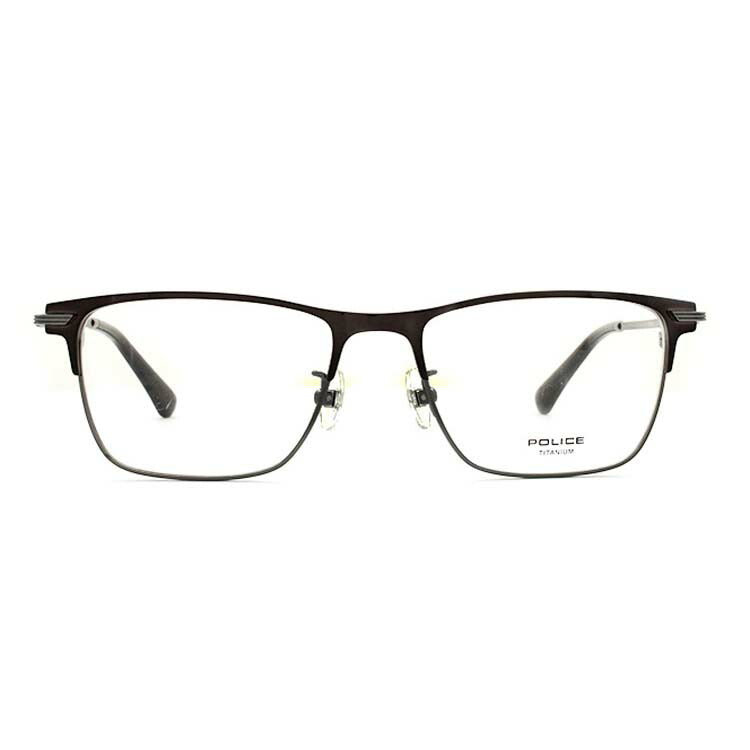 【国内正規品】ポリス POLICE メガネ フレーム 眼鏡 度付き 度なし 伊達 VPL612J 52サイズ ウェリントン型 UVカット 紫外線 ラッピング無料